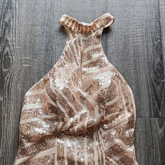 🍁 babyonline sequin Halter Dress 🍁 - Picture 2 of 5